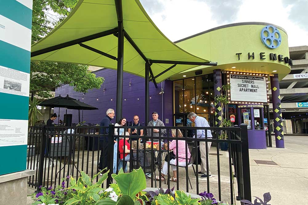 Exterior of The Neon in Dayton, OH.