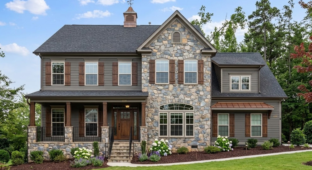 A home for sale in the Abbington neighborhood in Harrisburg, NC