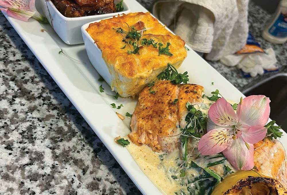 Food from Devanae Mitchell, owner of DeVour Catering.