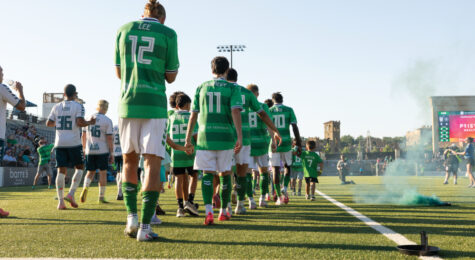 The Greenville Triumph soccer team play at their new stadium GE Vernova Park in Greenville, SC.