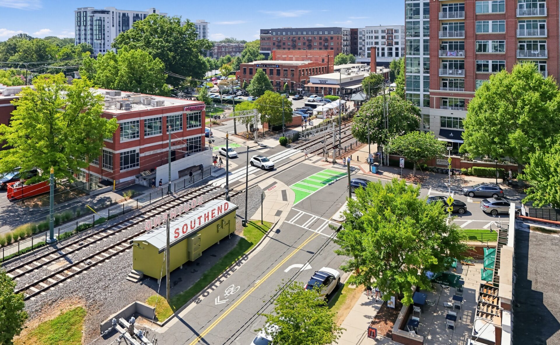 The South End neighborhood in Charlotte, NC.