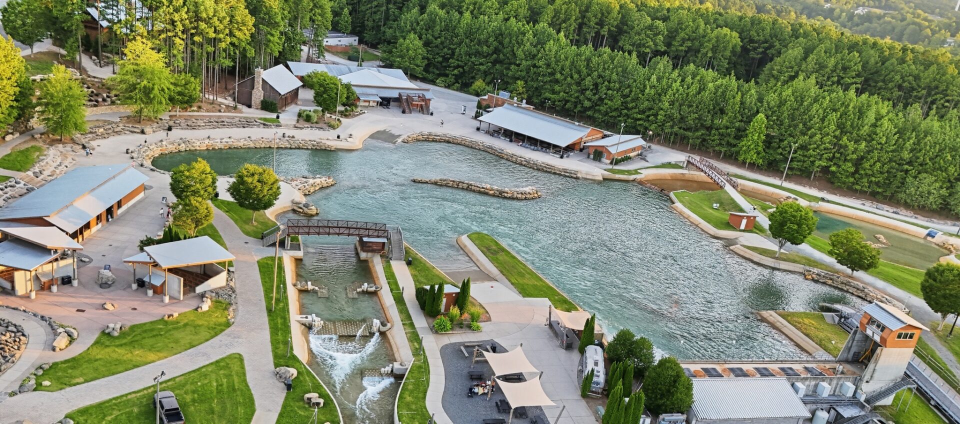 The U.S. National Whitewater Center in Charlotte, NC.
