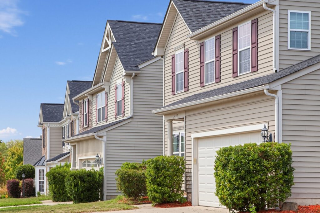 Homes in the Moss Creek neighborhood