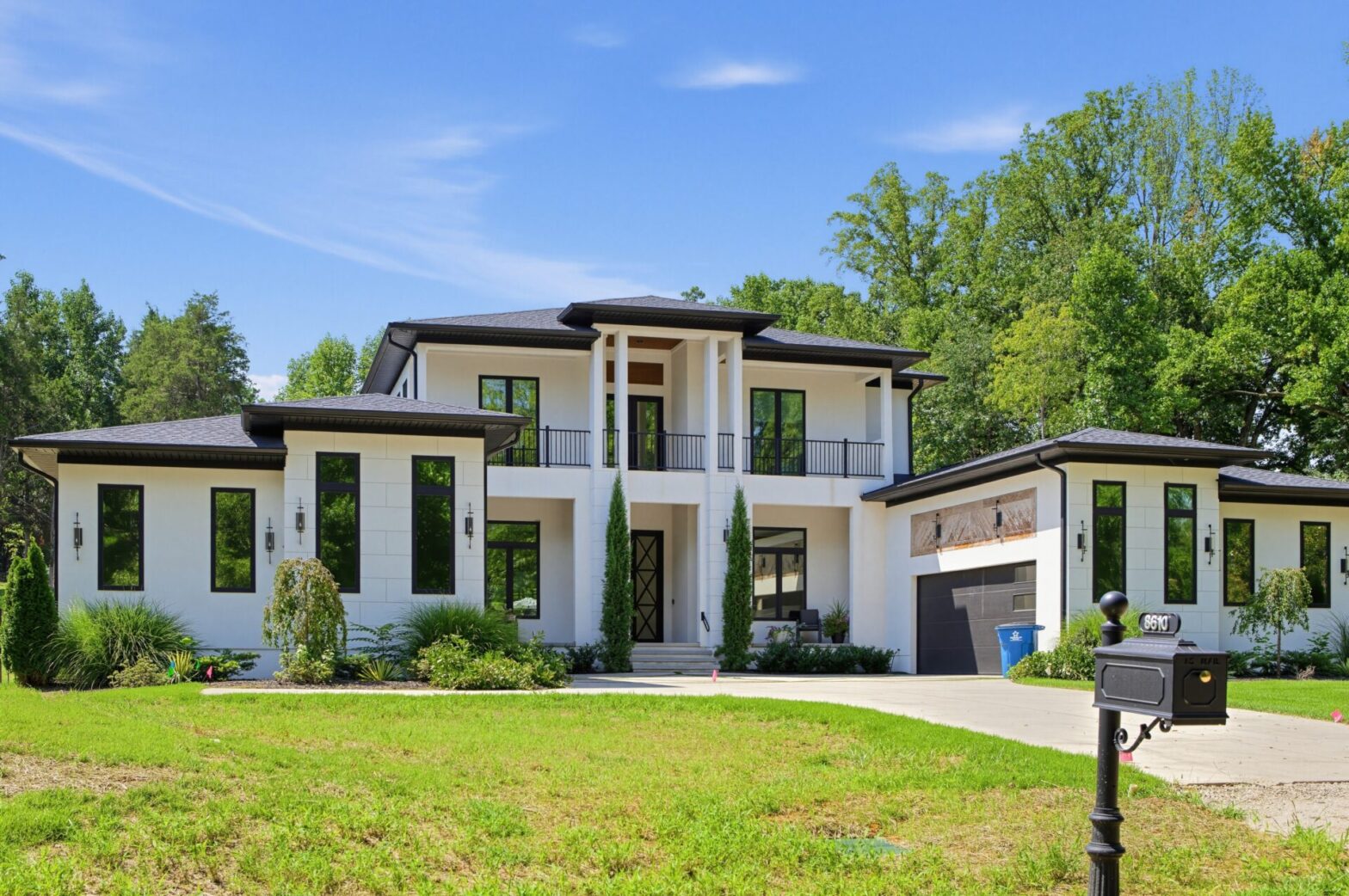 Exterior of a nice, upscale modern home in Arbor Oaks of Concord