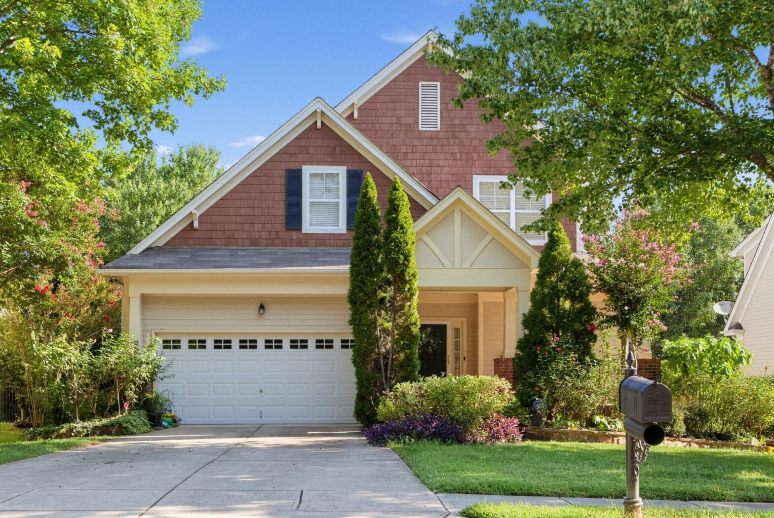 A typical home in Highland Creek neighborhood of Concord