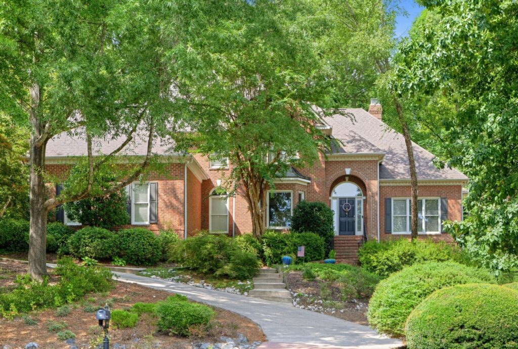 Gorgeous landscaping around a home in King's Crossing