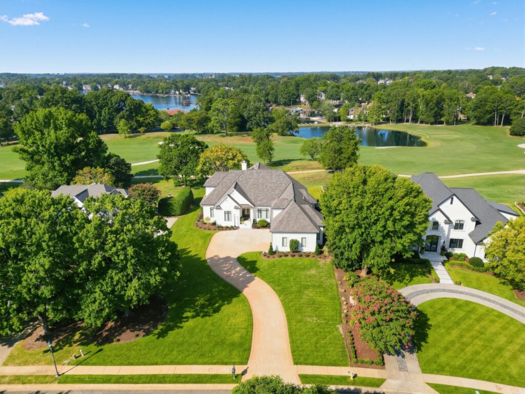 An aerial view of a luxurious home in The Peninsula