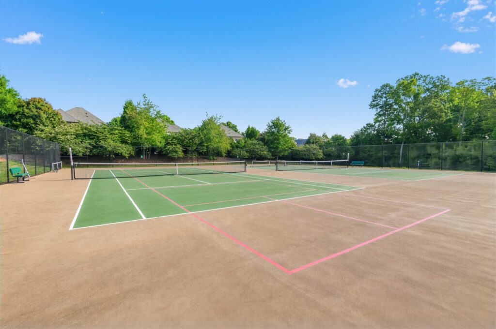 Tennis courts at Robbins Park