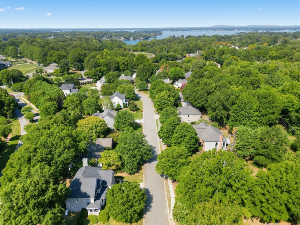 Aerial view of Crown Harbor, Cornelius, NC