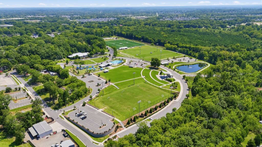 Sports fields at Harrisburg Park