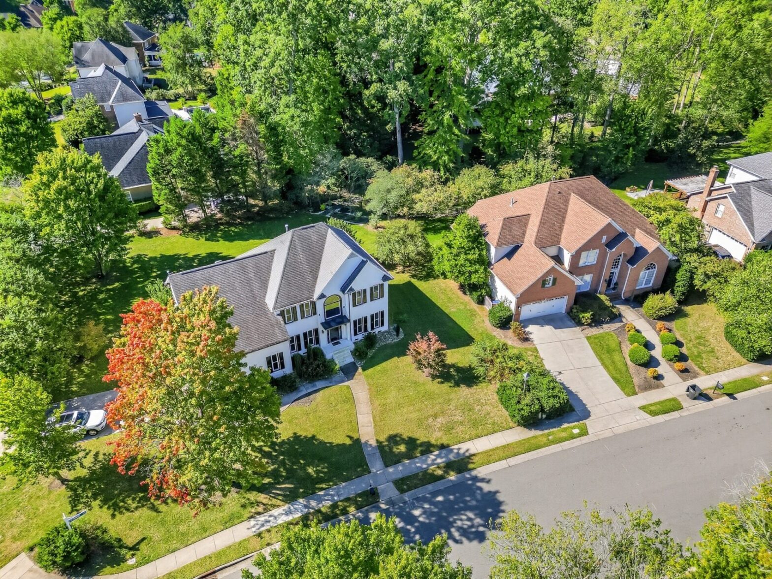 Homes in the Birkdale golf community in Huntersville, NC.