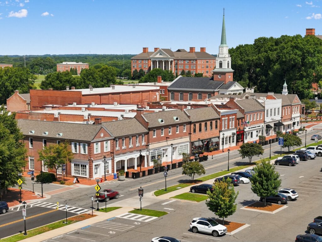 Shops in downtown Kannapolis, NC.