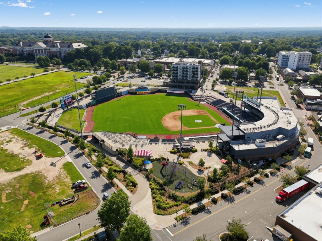 Watch the Kannapolis Cannon Ballers play at Atrium Health Ballpark in Kannapolis, NC.