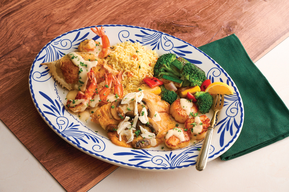 Landry’s Kitchen seafood platter