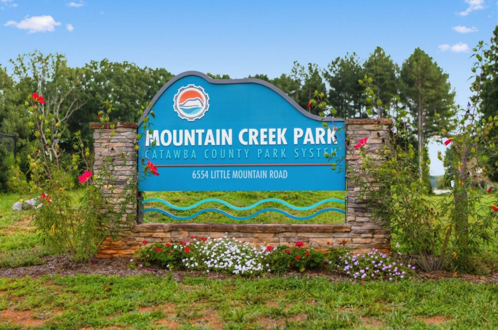 Signage at Mountain Creek in Lake Norman of Catawba, NC