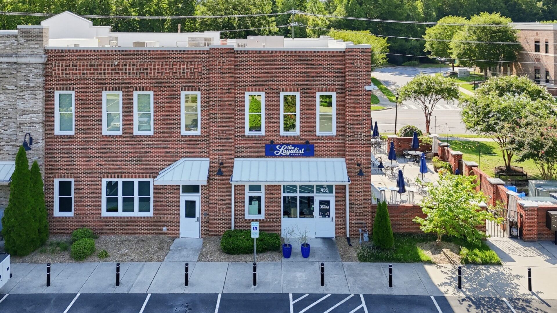 Aerial view of The Loyalist Market