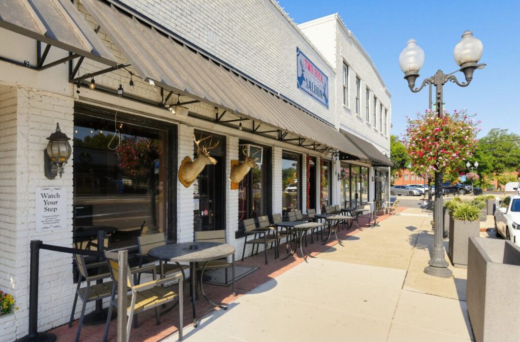 Downtown Pineville, NC.