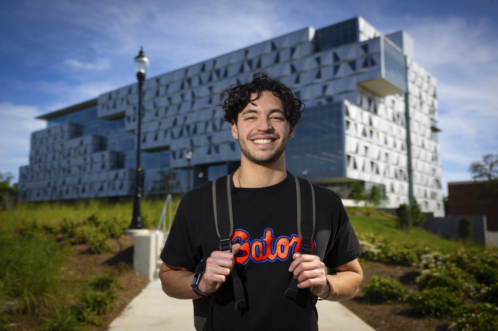 engineering student Gabe Frank