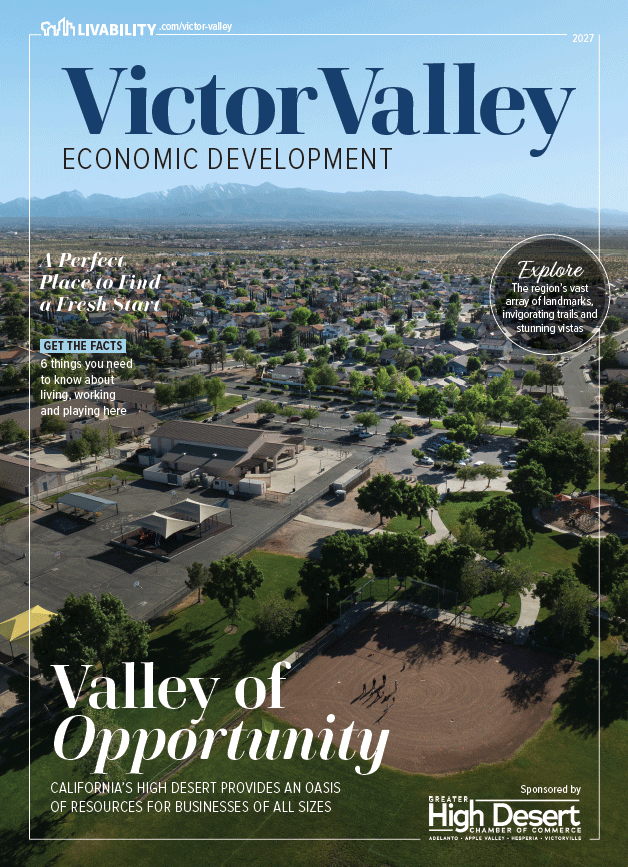 2027 Livability Victor Valley Economic Development magazine cover