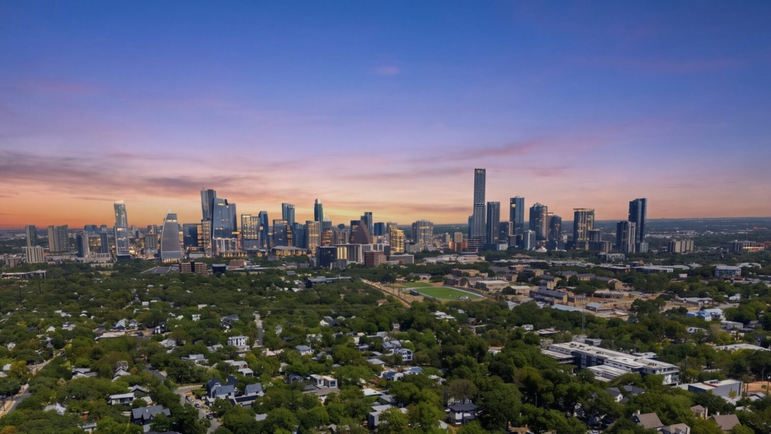 Skyline view of Austin, TX