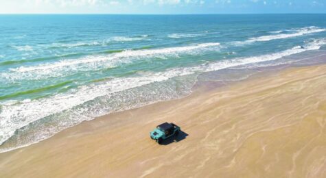 aerial photo of Corpus Christi beach