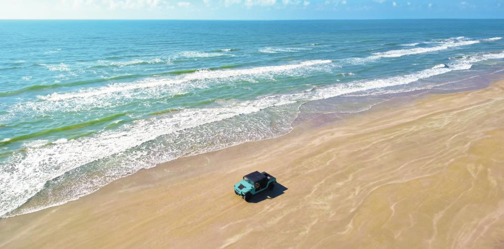 aerial photo of Corpus Christi beach