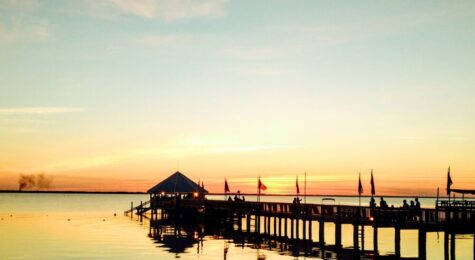 Sunset at Sunset Bar & Grille located in Duck, N.C.