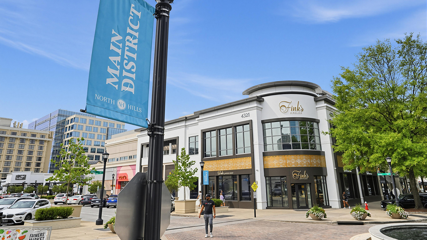 North Hills mall district in Raleigh, NC