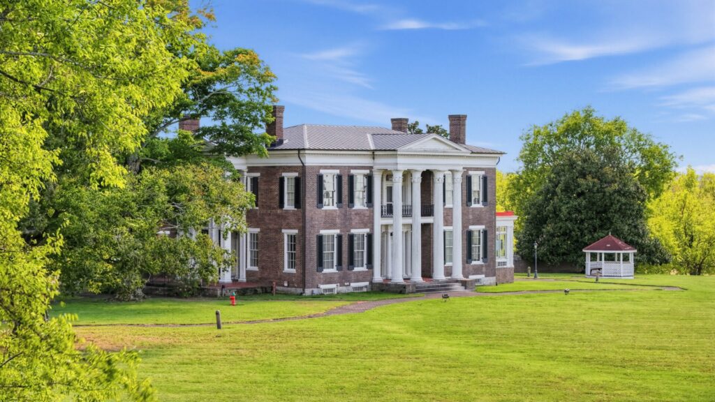 Rippavilla plantation house on the Battle of Spring Hill battlefield in Spring Hill, TN