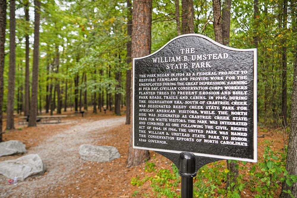 The William B Umstead State Park in Raleigh, NC.