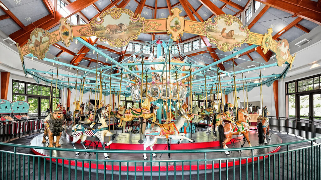 The carousel in Pullen Park in Raleigh, NC