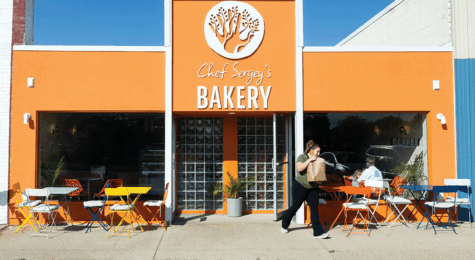 Exterior of Chef Sergey's Bakery in Midland, MI
