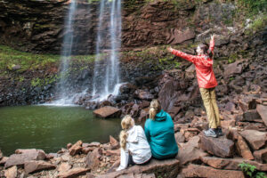Family at Fall Creek Falls State Park.