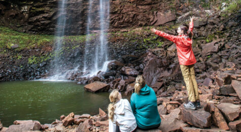 Family at Fall Creek Falls State Park.
