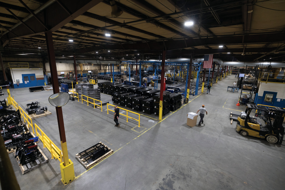 The manufactuing floor at Virnig Manufacturing in Pikeville, Tennessee.