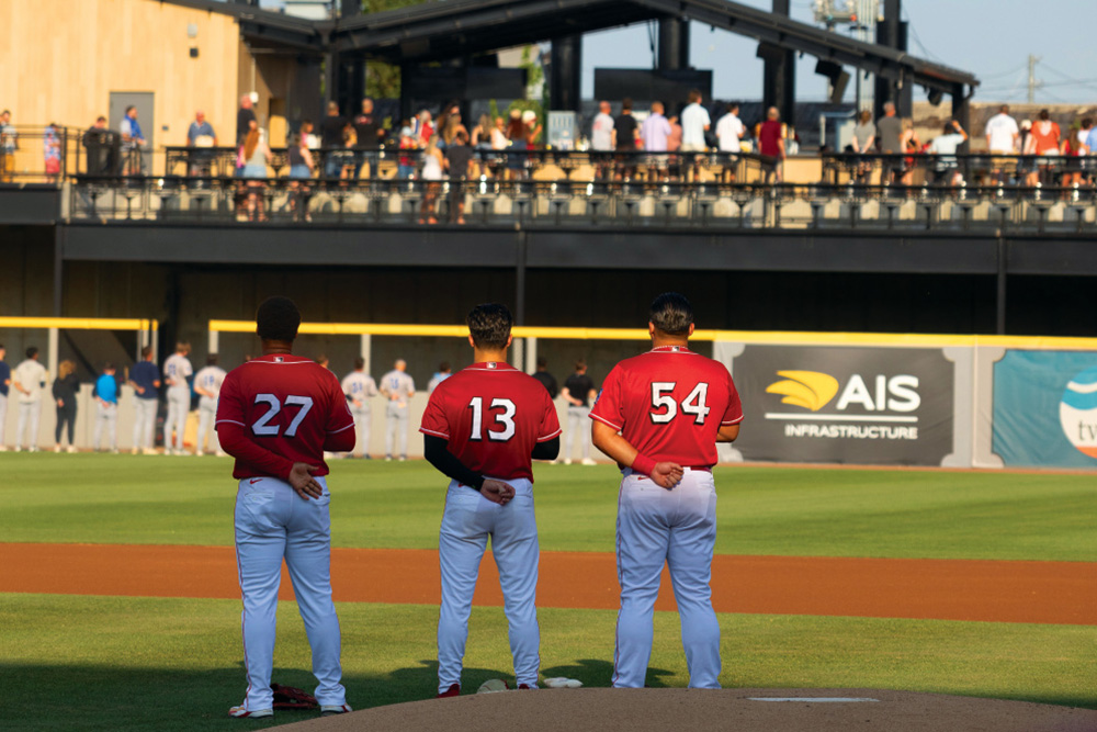 A baseball game at Erlanger Park