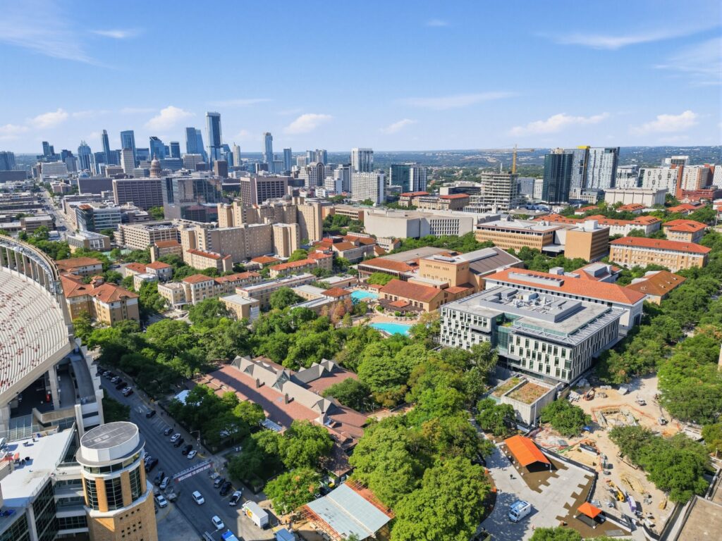 The University of Texas campus in Austin, TX.
