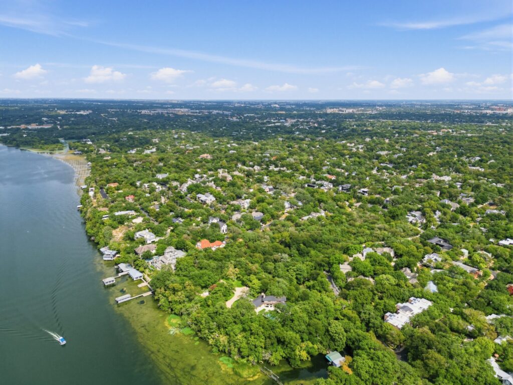 The Tarrytown neighborhood in Austin, Texas, offers lakeside luxury.
