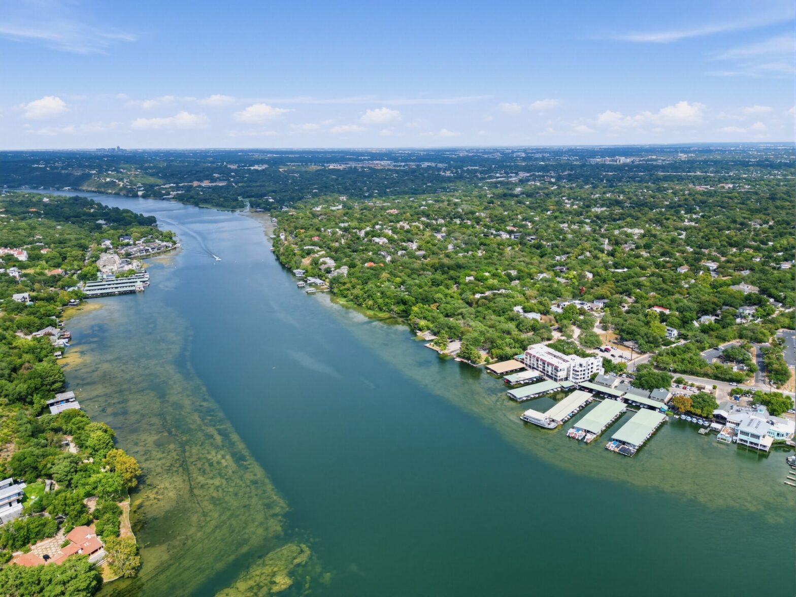 The Tarrytown neighborhood in Austin, Texas, offers lakeside luxury.