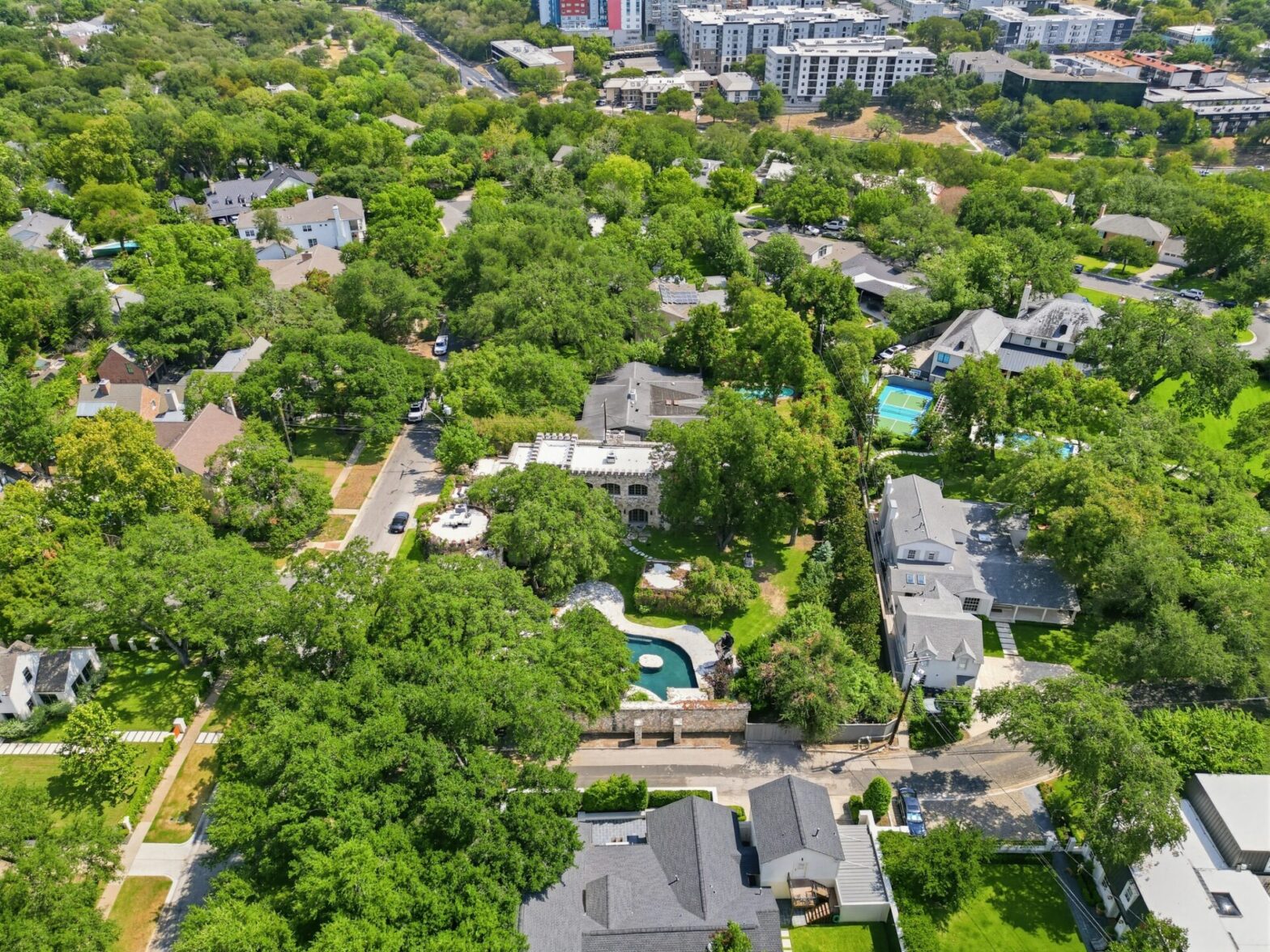 The Pemberton Heights neighborhood in Austin, Texas.