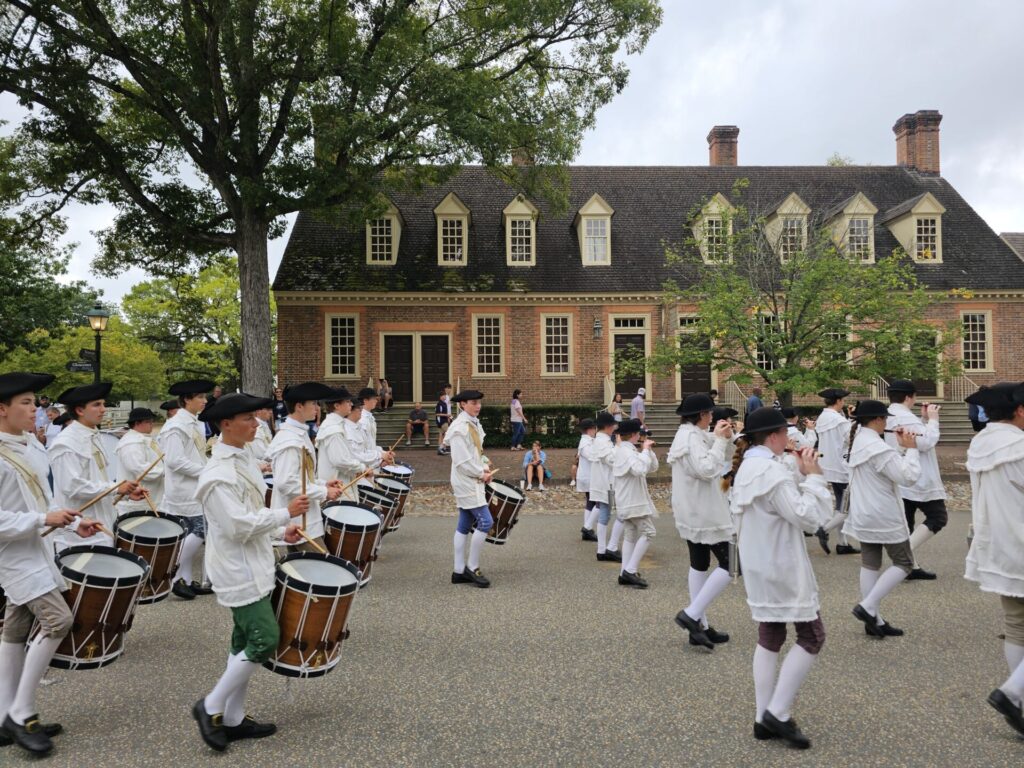 Fifes & Drums March in Colonial Williamsburg