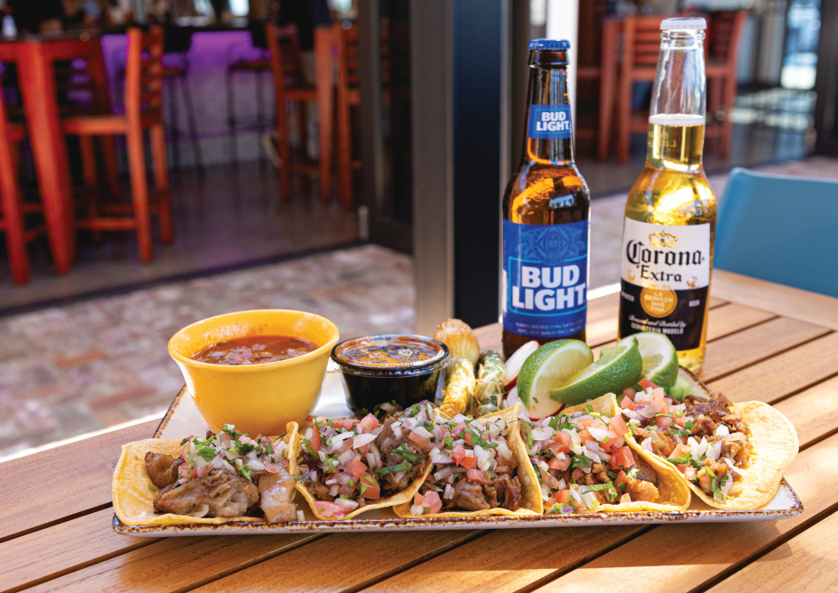 tacos at Aztecas Restaurant & Cantina