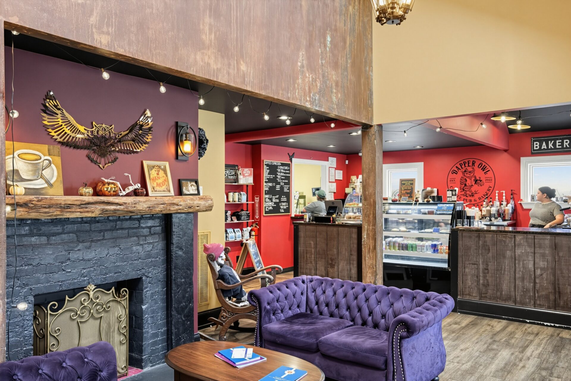 The Dapper Owl in Murfreesboro, TN, offers pastry and coffee with a funky vibe.