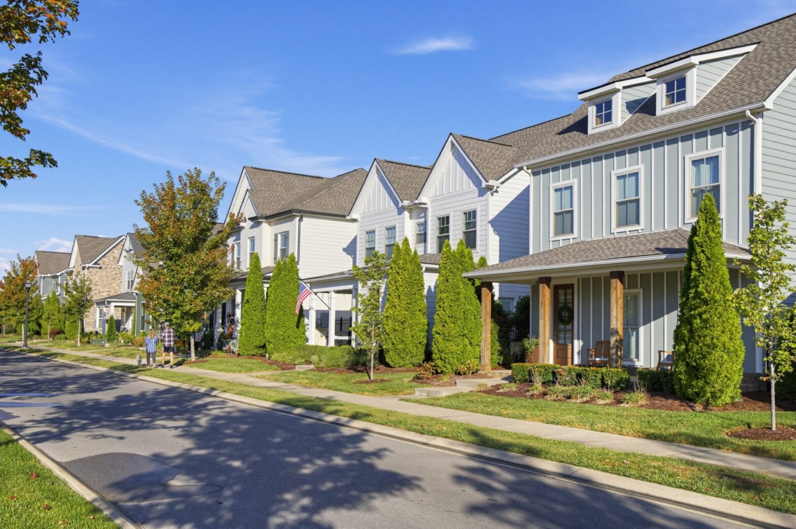 Homes in the Shelton Square neighborhood in Murfreesboro, TN.