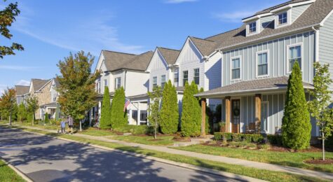 Homes in the Shelton Square neighborhood in Murfreesboro, TN.