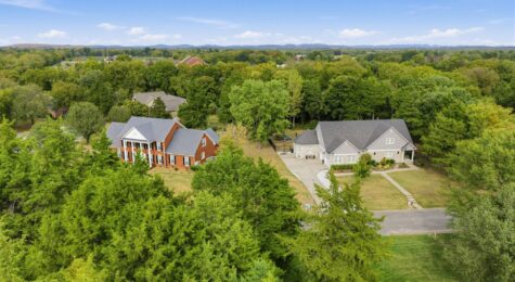 An aerial view of homes in the Northwoods neighborhood in Murfreesboro, TN.