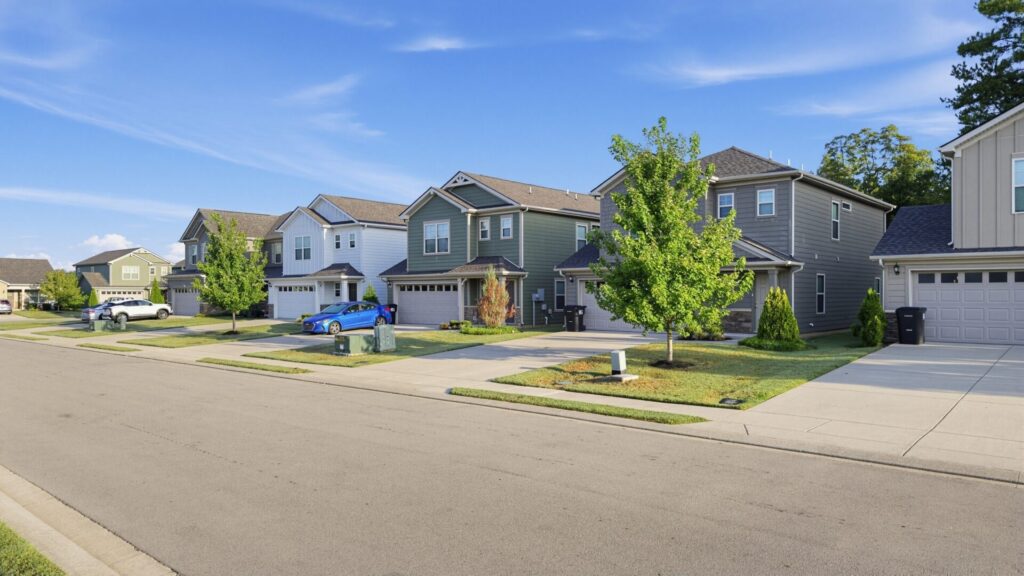 Homes in the Blackman community in Murfreesboro, TN.