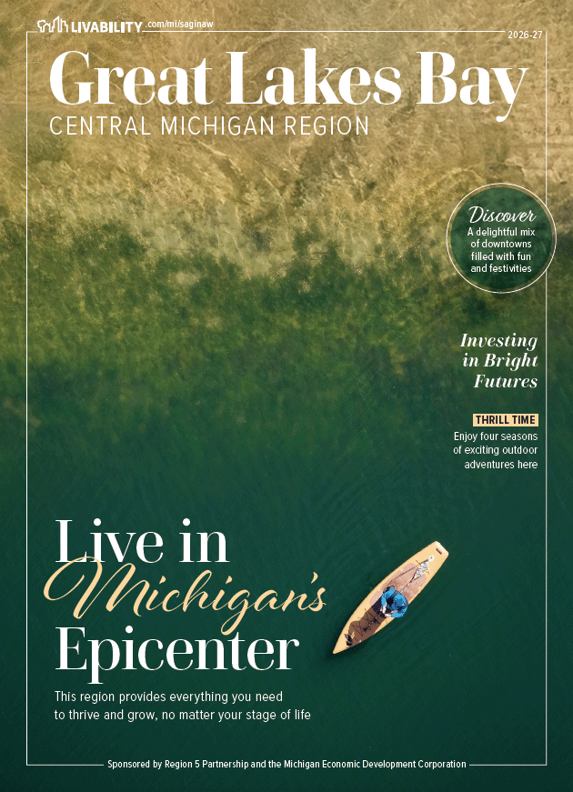 2026-27 Livability Great Lakes Bay - Central Michigan Region magazine cover New
