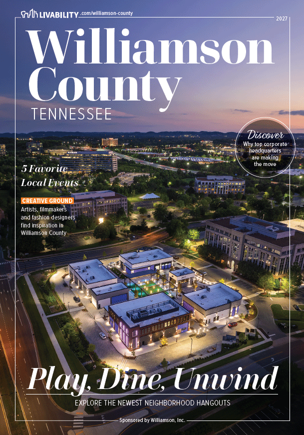 2027 Livability Williamson County, Tennessee magazine cover