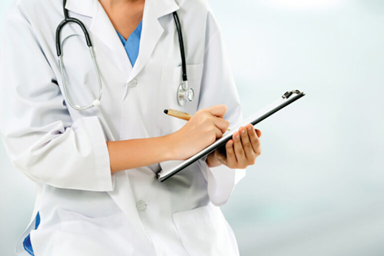 Woman doctor working at the hospital office. Medical healthcare and doctor staff service.